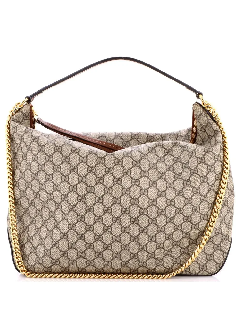 Gucci Chain Hobo Gg Coated Canvas Large #296548G17B